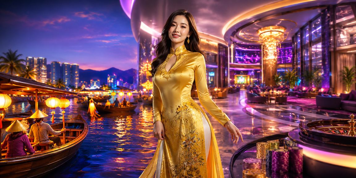 Người dùng Nha Trang trải nghiệm casino trực tuyến trong trang phục áo dài