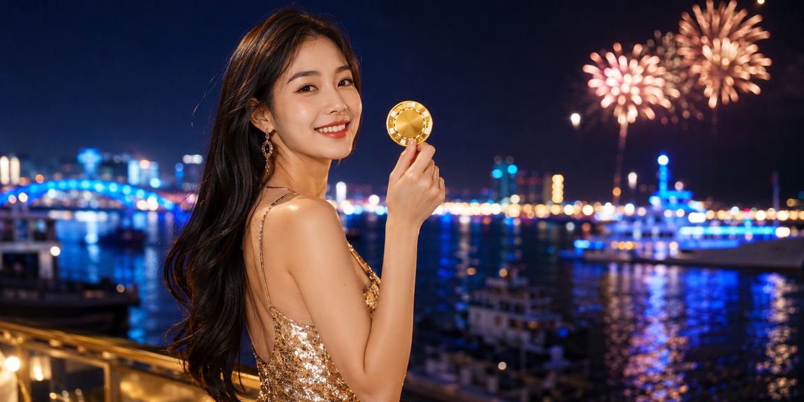 Cảnh giải trí casino sôi động tại bãi biển Vũng Tàu về đêm